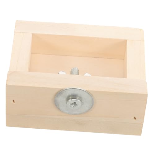 ifundom Hamster Holz Futternapf für Kleine Haustiere Verschleißfester Futterspender für Reinigen Langlebig und Sicher mit Einfacher Befestigung ifundom Hamster Holz Futternapf für Kleine Haustiere Verschleißfester Futterspender für Reinigen Langlebig und Sicher mit Einfacher Befestigung von ifundom