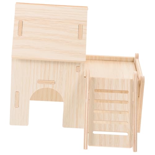 ifundom Hamster Holzhaus Hideout Nest aus Robustem Holz Zweistöckiges Versteck für Meerschweinchen und Kleintiere Langlebiges Spielhaus für Käfig Natürliches Versteck Entspannen ifundom Hamster Holzhaus Hideout Nest aus Robustem Holz Zweistöckiges Versteck für Meerschweinchen und Kleintiere Langlebiges Spielhaus für Käfig Natürliches Versteck Entspannen von ifundom