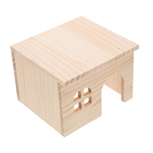 ifundom Hamster Holzhaus mit Rampe Natürliches Nagerversteck aus Holz Großes Spielhaus für Kleintiere Sicher und Ausbruchsicher als Hamster Spielplatz und Futterplattform ifundom Hamster Holzhaus mit Rampe Natürliches Nagerversteck aus Holz Großes Spielhaus für Kleintiere Sicher und Ausbruchsicher als Hamster Spielplatz und Futterplattform von ifundom