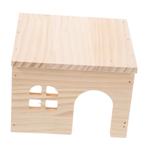 ifundom Hamster Labyrinth Hamster Ständer Plattform Mehrkammer Hamster Versteck Hamsterkäfig Zubehör Hamster Holzplattform Rattenhaus Hamsterhaus Maz Rattenspielzeug Kleines von ifundom