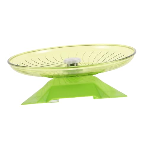 ifundom Hamster Laufrad Geräuscharmes Flugteller Laufrad mit Stand Rutschfester Hamster Roller für Gerbils Igel Kleintiere Geräuscharme Fitnessstation Haustier in Matcha Grün ifundom Hamster Laufrad Geräuscharmes Flugteller Laufrad mit Stand Rutschfester Hamster Roller für Gerbils Igel Kleintiere Geräuscharme Fitnessstation Haustier in Matcha Grün von ifundom