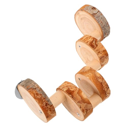 ifundom Hamster Leiter Drinnen Kletterspielzeug Für Ratten Haustier Leiter Hamster -Spielplatz Kletterspielzeug Spielzeugschaukel Für Nymphensittiche Hölzern von ifundom