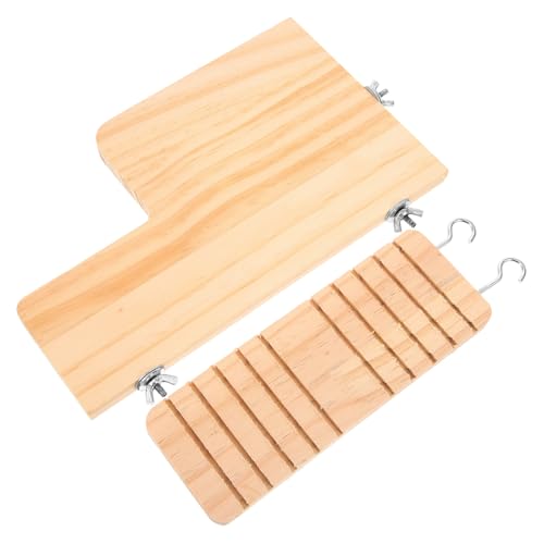 ifundom Hamster Plattform aus Holz mit Kletterleiter Langlebiges Kleintier und Käfig Zubehör als Landschaftsdekor und Spielplatz für Zwerghamster und Meerschweinchen ifundom Hamster Plattform aus Holz mit Kletterleiter Langlebiges Kleintier und Käfig Zubehör als Landschaftsdekor und Spielplatz für Zwerghamster und Meerschweinchen von ifundom