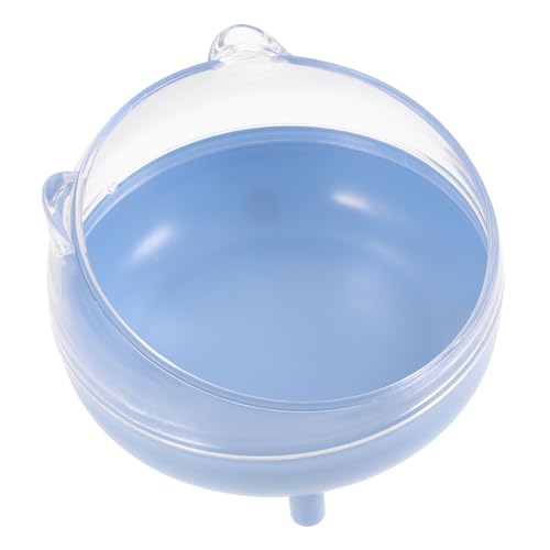 ifundom Hamster-sandbadezimmer Sandbadezimmer Für Hamster Sandbadehaus Für Hamster Hamster-sandbadehaus Halbgeschlossen Transparenter Deckel Abnehmbar Langlebig Sicher Für Kleine von ifundom