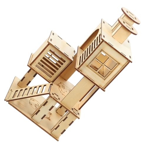 ifundom Hamster Spielplatz Holz Plattform Haustier Übungshaus für Hamster Chinchillas Kleine Nager Atmungsaktive Tierunterkunft Naturholz Kreatives Klettergerüst mit Rutsche ifundom Hamster Spielplatz Holz Plattform Haustier Übungshaus für Hamster Chinchillas Kleine Nager Atmungsaktive Tierunterkunft Naturholz Kreatives Klettergerüst mit Rutsche von ifundom