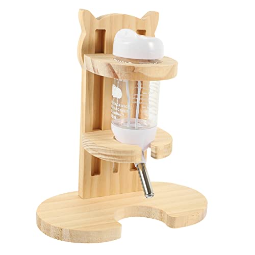 ifundom Hamster Trinkflasche mit Volumen und Verstellbarem Holzständer Wasserspender für Kleine Nagetiere Praktische Wasserflasche mit Kontrolliertem Auslauf Geeignet für Hamster und ifundom Hamster Trinkflasche mit Volumen und Verstellbarem Holzständer Wasserspender für Kleine Nagetiere Praktische Wasserflasche mit Kontrolliertem Auslauf Geeignet für Hamster und von ifundom