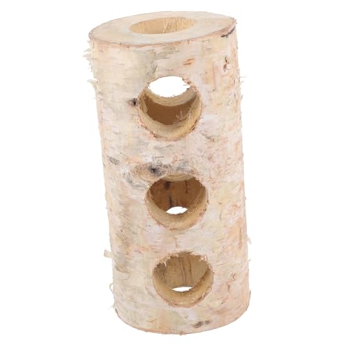 ifundom Hamster Tunnel aus Holz für Hamster Chinchillas Meerschweinchen mit Löchern Natürliches Versteck für Gesundes Kauen und Kreative Erkundung ifundom Hamster Tunnel aus Holz für Hamster Chinchillas Meerschweinchen mit Löchern Natürliches Versteck für Gesundes Kauen und Kreative Erkundung von ifundom