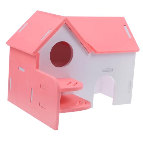 ifundom Hamster Versteck Haus Bunt PVC Kleintier Schlafplatz Sicher Glatt Stressreduzierend Komfortabel für Hamster Chinchilla Meerschweinchen von ifundom