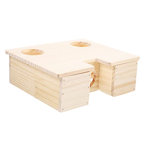 ifundom Hamster Versteckhaus aus Holz Mehrkammerige Struktur Sicher und Langlebig für Hamster und Meerschweinchen Fördert Bewegung und Aktivität DIY Dekorationsmöglichkeiten ifundom Hamster Versteckhaus aus Holz Mehrkammerige Struktur Sicher und Langlebig für Hamster und Meerschweinchen Fördert Bewegung und Aktivität DIY Dekorationsmöglichkeiten von ifundom