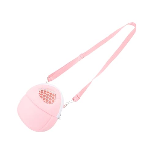 ifundom Hamster-umhängetasche Kleiner Haustierträger Hasenträger Für Kaninchen Hamstertasche Kaninchen-reisekäfig Hasenschlinge Tragetasche Für Kleintiere Frettchenträger Samt Rosa von ifundom