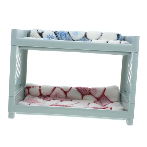 ifundom Hamsterbett mit Abnehmbarem Eckbett und Decke Verstellbare Nest für Hamster Meerschweinchen Chinchillas Kleintierzubehör Blau Zufällige Farbe von ifundom