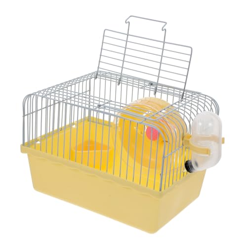 ifundom Hamsterkäfig Haustier Hamster Reiseträger Tiergehege Wasserzubehör Hamster Tragbarer Hamsterträger Chinchilla Innenbereich Kleine Hamster Tragetasche Hamster Reisekäfig von ifundom