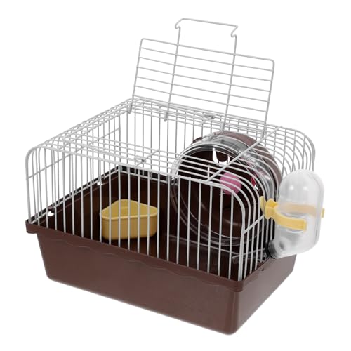 ifundom Hamsterkäfig Tragbarer Träger Haustier Wasserhamster Gehege Chinchilla Hamster Tragetasche Hängematte Hamster Reisekäfig Transporthabitat Multifunktionale Tierkäfige von ifundom