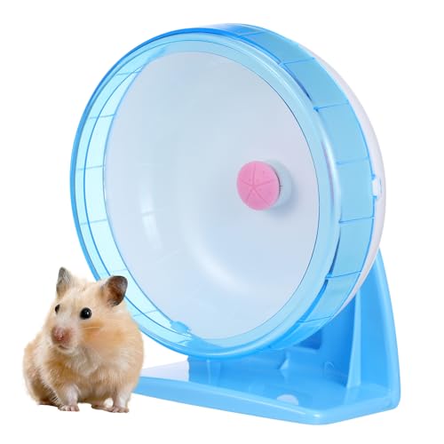 ifundom Hamsterrad für Kleintiere Geräuschloses Hamster Übungsrad Verstellbar Stabile Basis für Hamster Rennmäuse Meerschweinchen Kunststoffmaterial von ifundom