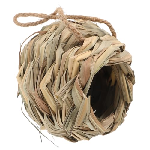 ifundom Handgewebtes Vogel Nest aus Stroh Kleintier Versteck für Hamster und Vögel Robust und Dekorativ für Garten und Haus Hängendes Nagerhaus für Kleine Tiere ifundom Handgewebtes Vogel Nest aus Stroh Kleintier Versteck für Hamster und Vögel Robust und Dekorativ für Garten und Haus Hängendes Nagerhaus für Kleine Tiere von ifundom