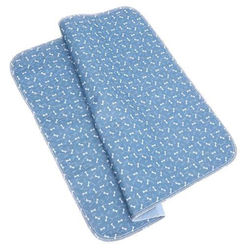 ifundom Haustier Pee Pads für Wasserabsorbierende Trainingsmatte rutschfest und Waschbar für Wohnungshaltung und Hundetoilette mit Knochenförmigem Druck ifundom Haustier Pee Pads für Wasserabsorbierende Trainingsmatte rutschfest und Waschbar für Wohnungshaltung und Hundetoilette mit Knochenförmigem Druck von ifundom