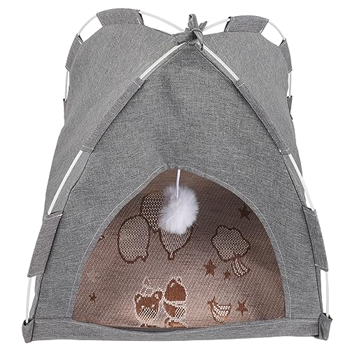 ifundom Haustier Zelt für Hunde und Katzen Atmungsaktives Sommerzelt für Drinnen und Draußen für Camping und Haustierpflege Komfortable Schlafumgebung für Welpen und Katzen ifundom Haustier Zelt für Hunde und Katzen Atmungsaktives Sommerzelt für Drinnen und Draußen für Camping und Haustierpflege Komfortable Schlafumgebung für Welpen und Katzen von ifundom