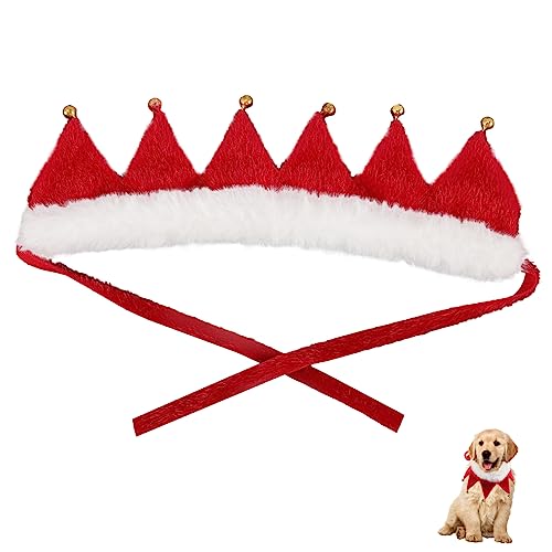 ifundom Haustierhalsband zu Weihnachten Hund Glocke Halsband Weihnachtskätzchenhalsband Weihnachtskette Halsketten weihnachtshundehalsband Weihnachtskragen mit Glocke Hündchen Schal binden von ifundom