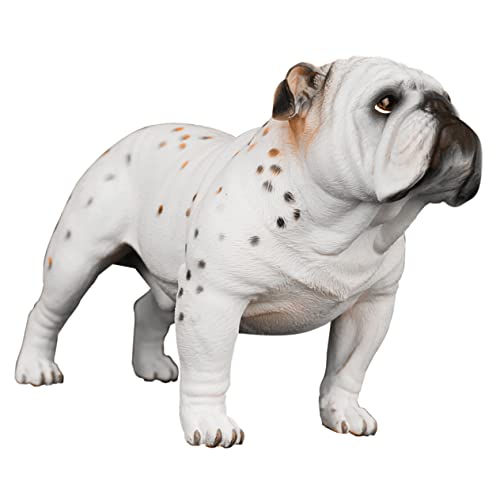 ifundom Haustierhundmodell Simulationshundspielzeug Bulldogge- Simulationshundefigur Süße Hundefiguren Hunde-Desktop-Ornamente Spielzeughund Hundespielzeug Für Plastik Beige von ifundom
