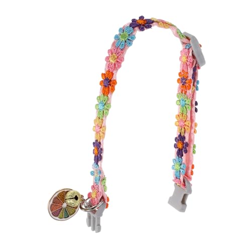 ifundom Haustierkragen für Katzen Verstellbarer Bunter Katzenkragen mit Spitzenblumen Design für Kätzchen Tägliches Partys Hochzeiten und Besondere Anlässe von ifundom