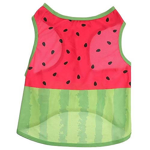ifundom Haustierkühlkleidung Für Atmungsaktive Sommerweste Mit Wassermelonenmuster XL Für Heiße Bequemes Ausziehen Sorgt Für Wohlbefinden Und Stil von ifundom