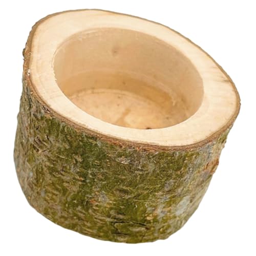 ifundom Holz Hamster Futter Schale Hygienische Fütterungsschüssel für Kleintiere Langlebig und Sicher aus Holz Kompakte für Einfache Handhabung für Hamster von ifundom