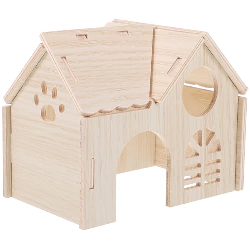 ifundom Hamster Hamsterversteck aus Holz Langlebig und Robust für Zwerghamster Kleine Igel und Ähnliche Haustiere Gemütliches Schlafhaus mit Privatem Lebensraum ifundom Hamster Hamsterversteck aus Holz Langlebig und Robust für Zwerghamster Kleine Igel und Ähnliche Haustiere Gemütliches Schlafhaus mit Privatem Lebensraum von ifundom