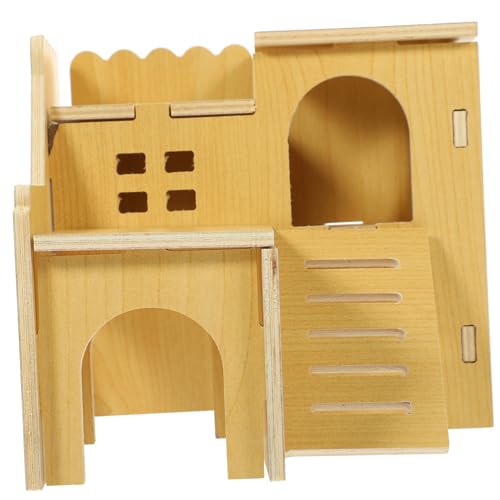 ifundom Holz Hamsterhaus mit Doppelstock Kletterleiter und Versteck Kleines Haustierhaus für Zwerghamster Rennmäuse und Meerschweinchen Natürlicher Rückzugsort und Spielplatz für ifundom Holz Hamsterhaus mit Doppelstock Kletterleiter und Versteck Kleines Haustierhaus für Zwerghamster Rennmäuse und Meerschweinchen Natürlicher Rückzugsort und Spielplatz für von ifundom