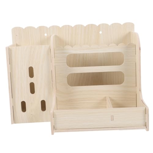ifundom Holz Heufutterspender für Meerschweinchen und Multifunktionale Futterstation Reinigen für Täglichen Gebrauch R Reduzierung ifundom Holz Heufutterspender für Meerschweinchen und Multifunktionale Futterstation Reinigen für Täglichen Gebrauch R Reduzierung von ifundom