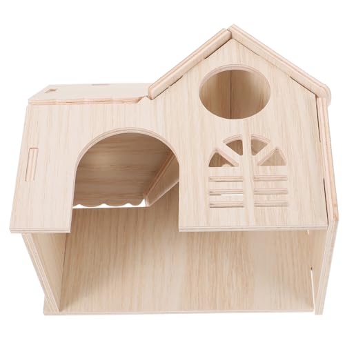 ifundom Hamster Holz Haus Versteck für Kleine Haustiere und Sicheres Hamsterversteck aus Naturholz für Hamster Mäuse und Rennmäuse Kletterhaus für Gemütliche Rückzugsmöglichkeiten ifundom Hamster Holz Haus Versteck für Kleine Haustiere und Sicheres Hamsterversteck aus Naturholz für Hamster Mäuse und Rennmäuse Kletterhaus für Gemütliche Rückzugsmöglichkeiten von ifundom