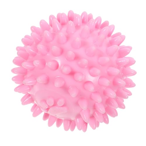 ifundom Hunde Kauspielzeug TPR mit Stacheln Beißring für Welpen Langlebiges und Sicheres zur Zahnpflege für Kleine Hunde Rosa Farbe von ifundom