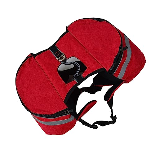 ifundom Hunde Rucksack Hunde Reisen Rucksäcke Hundetasche Träger Welpenträger Rucksackträger Für Hunde Hunderucksack Für Kleine Hunde Camping Rucksack Für Hunde Wandern Haustier Leicht Rot von ifundom