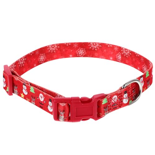 ifundom Hundehalsbänder Festliches Kleines Weihnachts-hundezubehör Urlaubshalsbänder Für Hunde Weihnachts-hundeschleife Weihnachtsfliegen Basic-Kragen Haustier Polyester Halsband von ifundom