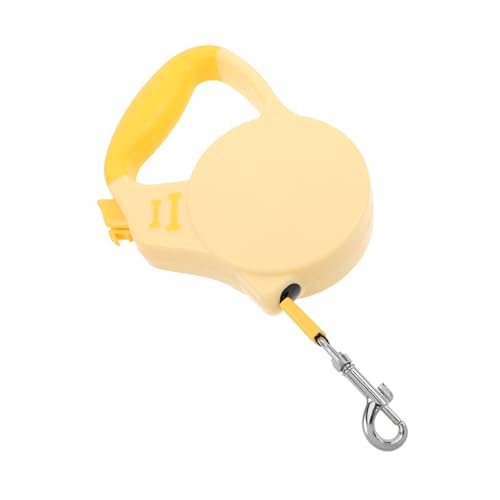 ifundom Hundeleine Hundetraining Leine Haustierzugseil für Hunde Trainingsleinen für Hunde Trainingsleine für Welpen einziehbare Haustierleine teleskopierbares Zugseil Kieselgel Yellow von ifundom