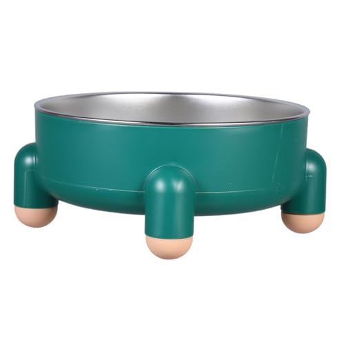 ifundom Hundenapf Katzennapf Nicht-Rutsch-Petschale aus Edelstahl Welpennäpfe aus Edelstahl Nicht -Slip -Hundeschalen Tiernahrungsschalen Haustierwasserschale Rostfreier Stahl Green von ifundom