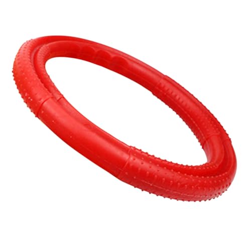 ifundom Hundespielzeug Fliegende Disc Kaubares Molarspielzeug für Hunde Flexibler Gummiring für Zahnpflege für Große und Mittlere Hunde und Langlebiges Kauspielzeug ifundom Hundespielzeug Fliegende Disc Kaubares Molarspielzeug für Hunde Flexibler Gummiring für Zahnpflege für Große und Mittlere Hunde und Langlebiges Kauspielzeug von ifundom