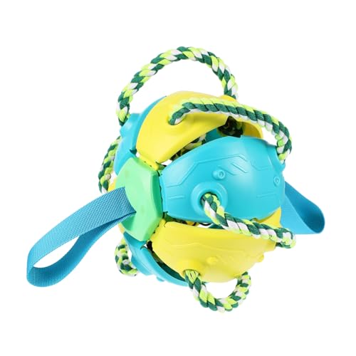 ifundom Hundespielzeug für Hunde Interaktives Kauspielzeug mit Ball Design für Outdoor Aktivitäten Fördert Spielspaß Zahnpflege Gelb Blau ifundom Hundespielzeug für Hunde Interaktives Kauspielzeug mit Ball Design für Outdoor Aktivitäten Fördert Spielspaß Zahnpflege Gelb Blau von ifundom