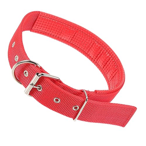 ifundom Hundeweiche Lederkette Hundehalsband mit Schnallenverschluss hautfreundliches Haustierhalsband Hundekragen Metallschnalle personalisiertes Hundehalsband Hunde -Halskragen Nylon rot ifundom Hundeweiche Lederkette Hundehalsband mit Schnallenverschluss hautfreundliches Haustierhalsband Hundekragen Metallschnalle personalisiertes Hundehalsband Hunde -Halskragen Nylon rot von ifundom