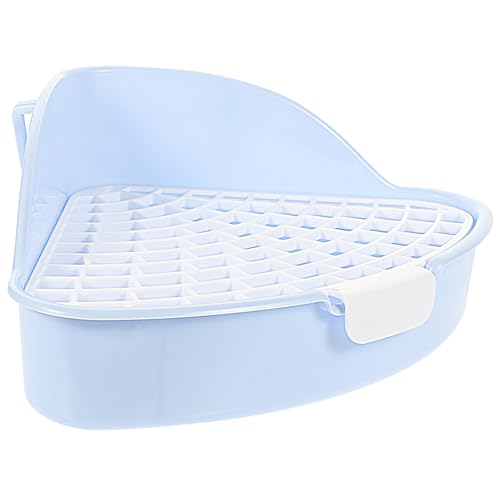 ifundom Käfig Hamster Toilette Dreieckige Kaninchen Toilettenschale für Kleintiere aus Hochwertigem Material für Meerschweinchen und Kaninchen Leicht zu Reinigen und Platzsparend von ifundom