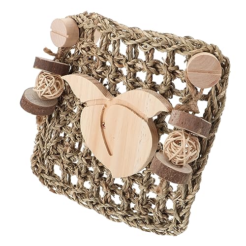 ifundom Käfigmatte für Kleintiere Woven Grasunterlage für Kaninchen Meerschweinchen Hamster Kauen und Krallenwetzen Haustier für Gesunde Zähne ifundom Käfigmatte für Kleintiere Woven Grasunterlage für Kaninchen Meerschweinchen Hamster Kauen und Krallenwetzen Haustier für Gesunde Zähne von ifundom