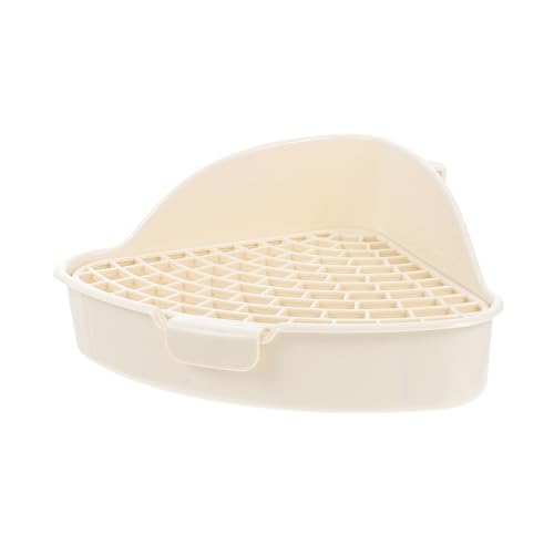 ifundom Kaninchen Toilette aus Kunststoff Anti Fall Haustier Töpfchen Trainer Kompakte Kaninchenkäfig Zubehör für Wohnräume Garten und Park Einfache Anwendung Geruchsfreies Material von ifundom