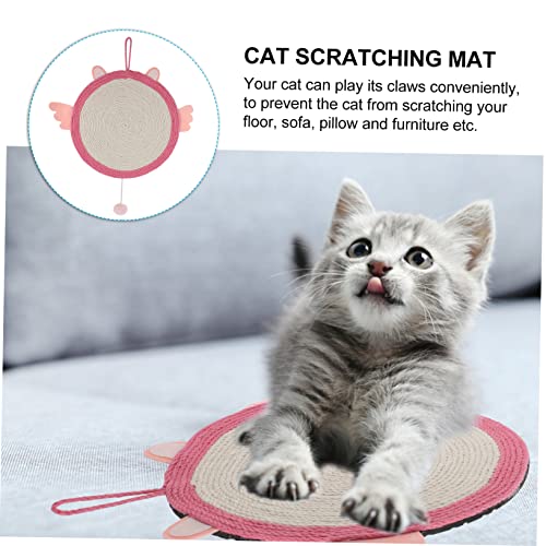 ifundom Katzen Kratzmatte Angel Design Sisalmatte rutschfest mit Aufhängung zum Schutz von Sofa und Möbeln für Spielende Katzen und Dekoratives Katzenhaus ifundom Katzen Kratzmatte Angel Design Sisalmatte rutschfest mit Aufhängung zum Schutz von Sofa und Möbeln für Spielende Katzen und Dekoratives Katzenhaus von ifundom
