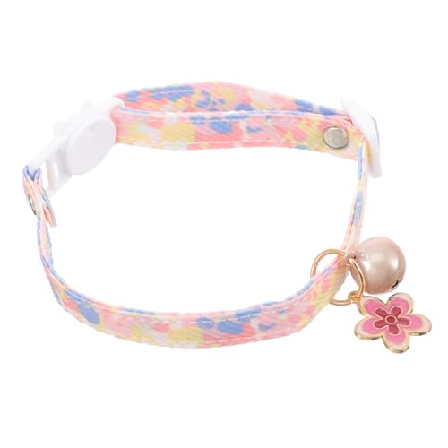 ifundom Katzenhalsband mit Glöckchen Verstellbar Dekoratives Haustierhalsband im Blumenmuster für Feiertage Bequem und Hautfreundlich für Katzenliebhaber ifundom Katzenhalsband mit Glöckchen Verstellbar Dekoratives Haustierhalsband im Blumenmuster für Feiertage Bequem und Hautfreundlich für Katzenliebhaber von ifundom