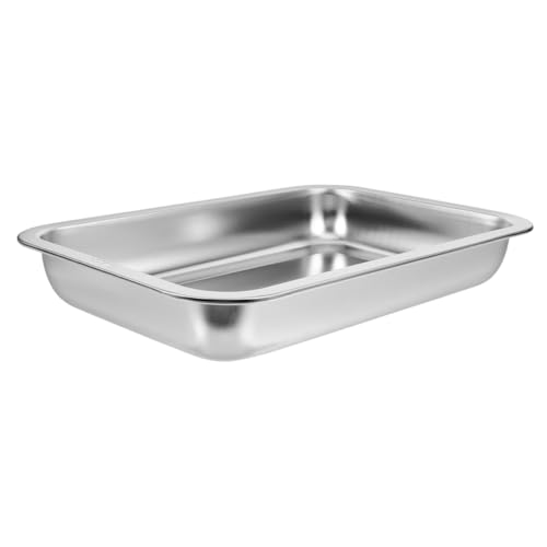 ifundom Katzenklo Große Offene Katzentoilette Metall Katzenstreu Box Einfache Design für Zuhause von ifundom