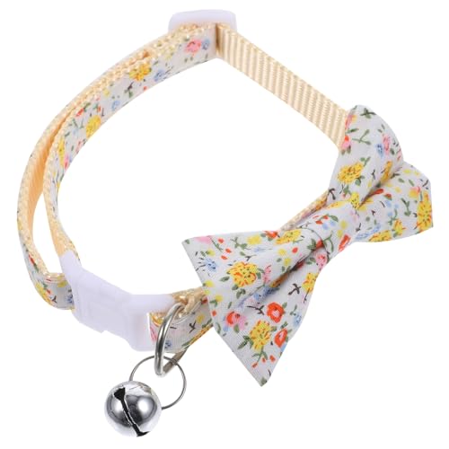 ifundom Katzenkragen mit Glocke dekoratives Hundehalsband Biegekragen für Katze Katzenhalsbänder Entzückender Haustierkragen Haustier-Kätzchen-Halsband Katzenzubehör Polyester-Nylon von ifundom