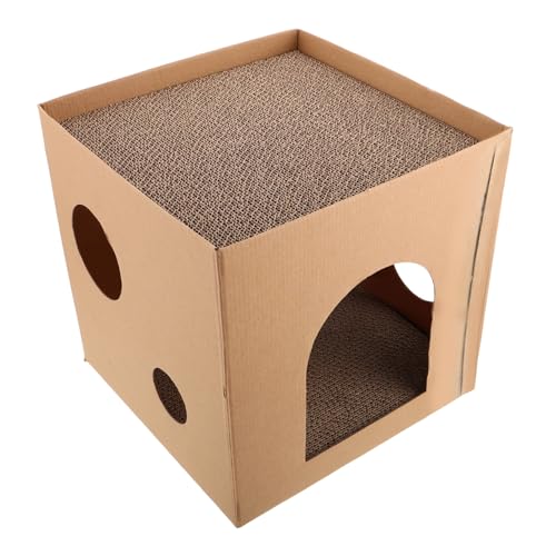 ifundom Katzenkratzer Nest Wellblatt Papp Cat Kratzer Lounge Bett Multi Funktionaler Katzenpolsterkratzpolster Für Zuhause ifundom Katzenkratzer Nest Wellblatt Papp Cat Kratzer Lounge Bett Multi Funktionaler Katzenpolsterkratzpolster Für Zuhause von ifundom