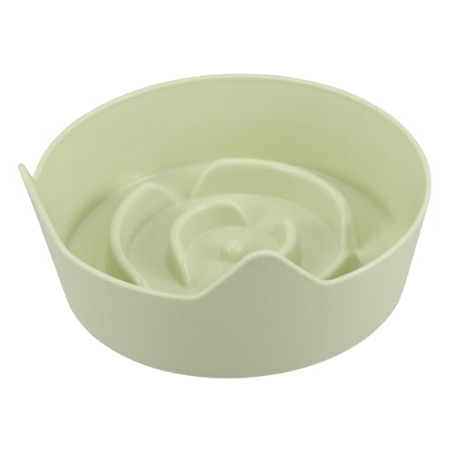 ifundom Katzennapf Slow Feeder Napf für Katzen Slow-Eating-Schüssel Langsamer Futterspender für Katzen Trinknapf für Katzen Slow Bowl Feeder für Hunde Tierfutterschalen Plastik Light Green von ifundom