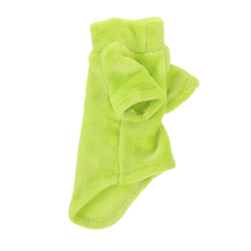 ifundom Kleidung Für Haustiere Kätzchen-Shirt Katzenmantel Plüsch Erwachsene Katzen-Outfit Winterkleidung Für Katzen Warme Katzenkleidung Wärmende Katzenkleidung Light Green Samt von ifundom