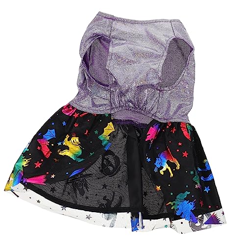 ifundom Kleidung für Haustierhunde Kleiner Hund Halloween Hunde Kleidung Outfit Hundekleid Haustiere groß Haustierzubehör Haustier-Halloween- Polyester Violett von ifundom