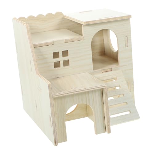 ifundom Kleines Hamsterversteck aus Holz Gemütliches Haus für Hamster Meerschweinchen und Kleintiere Langlebig Sicher und Komfortabel für Einen Perfekten Rückzugsort ifundom Kleines Hamsterversteck aus Holz Gemütliches Haus für Hamster Meerschweinchen und Kleintiere Langlebig Sicher und Komfortabel für Einen Perfekten Rückzugsort von ifundom
